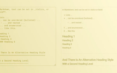 Markdown Quick Start and Orientation